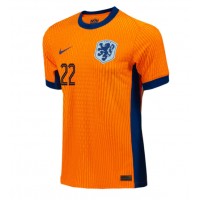 Niederlande Denzel Dumfries #22 Heimtrikot EM 2024 Kurzarm